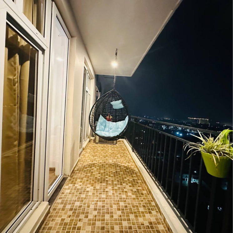 Balcony, omaxe-the-palace 3 Bedroom 1550 Sq.Ft. Apartment In Sushant Golf City Lucknow 8979074