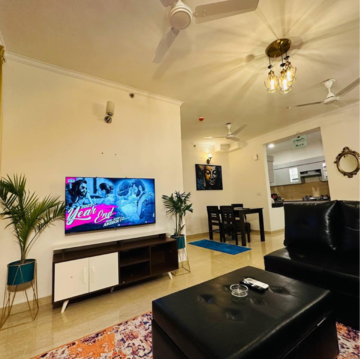 Furnished Amenities in 3 BHK Apartment at Omaxe The Palace, Sushant Golf City – for Rent