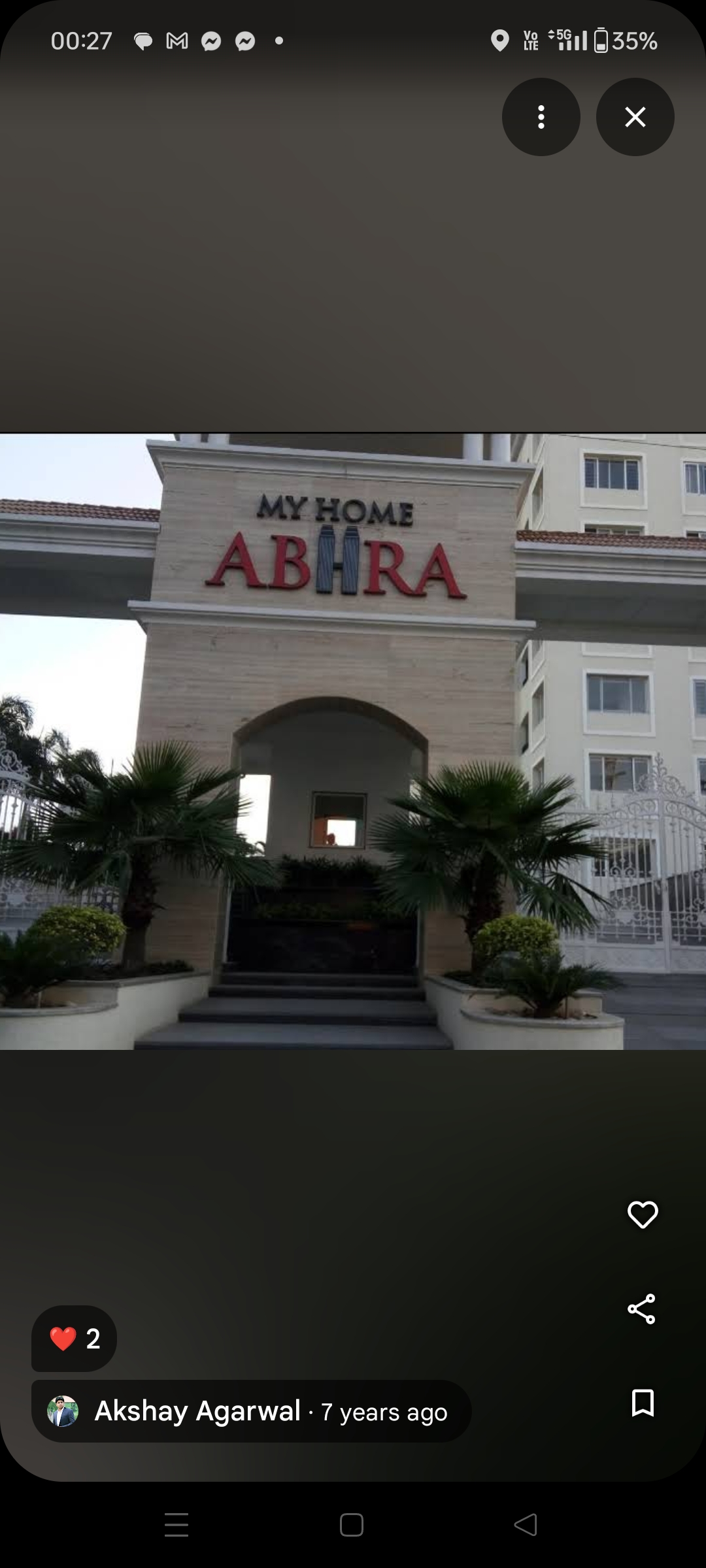 3 BHK + Pooja Room 2310 Sq.Ft. Apartment in My Home Abhra