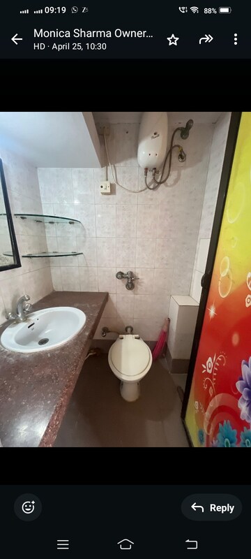 Bathroom in 3 BHK Apartment at Hiranandani Estate Princeton, Ghodbunder Road – for Rent