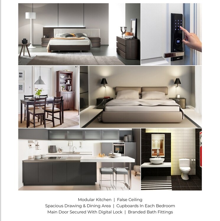 Kitchen, pir machalla 3 Bedroom 2135 Sq.Ft. Apartment In Pir Machalla Zirakpur 8979448