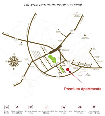 3 BHK Apartment – Map Location View at Pir Machalla - for Sale