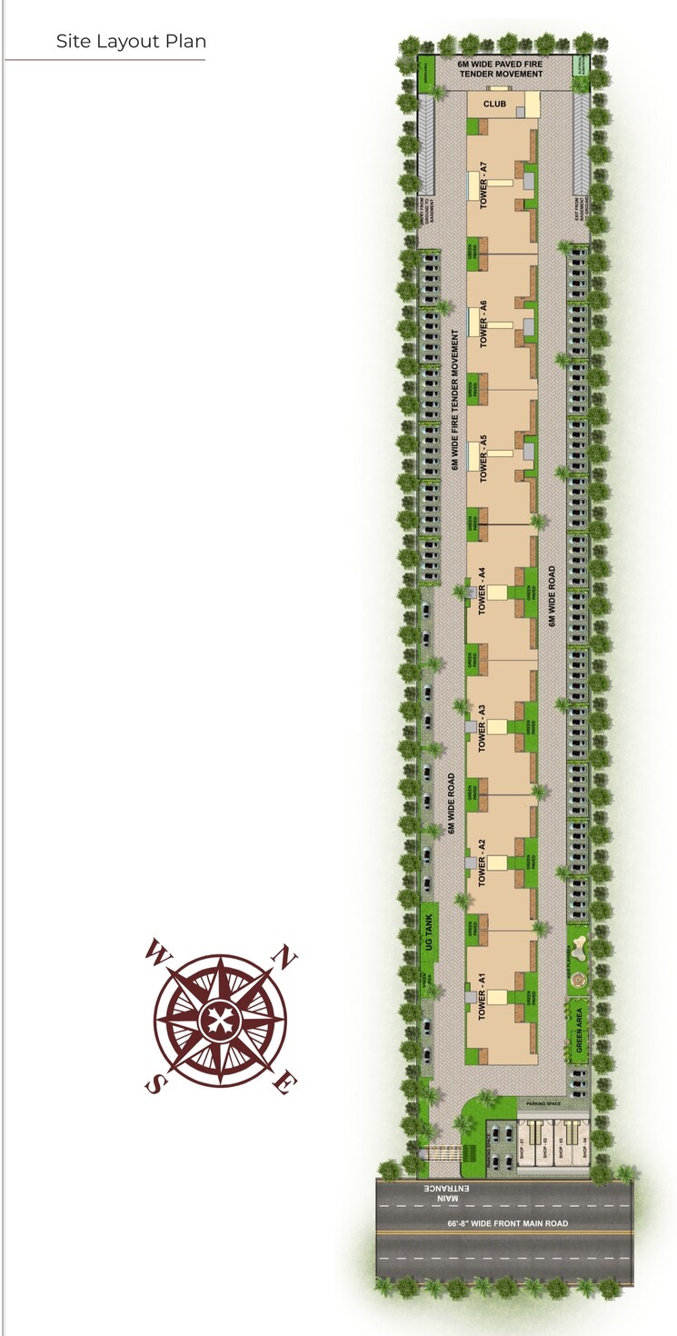 Master Plan, pir machalla 3 Bedroom 2135 Sq.Ft. Apartment In Pir Machalla Zirakpur 8979448