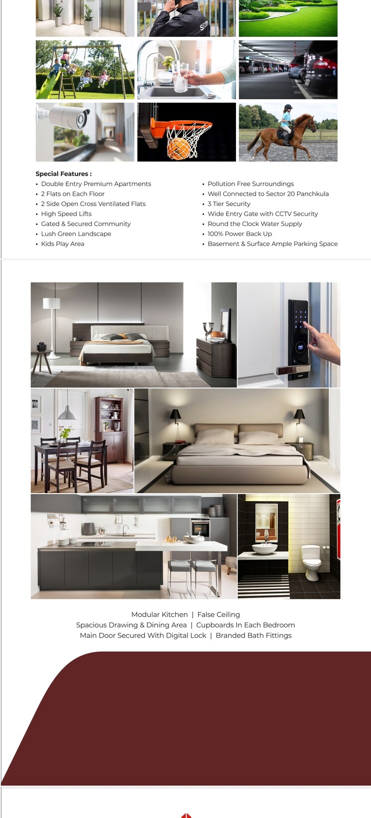 Kitchen, pir machalla 3 Bedroom 2135 Sq.Ft. Apartment In Pir Machalla Zirakpur 8979448