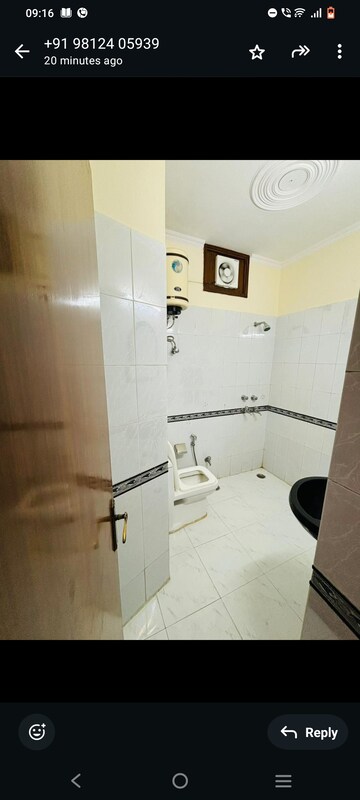 Bathroom in 3 BHK Builder Floor at RWA Residential Society Sector 46, Sector 46 – for Rent