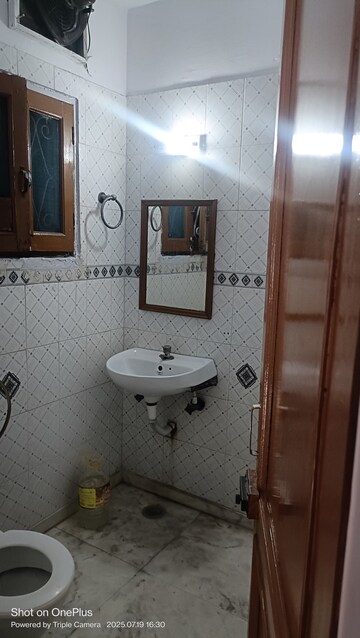 Bathroom in 3 BHK Builder Floor at Ashoka Enclave – for Rent