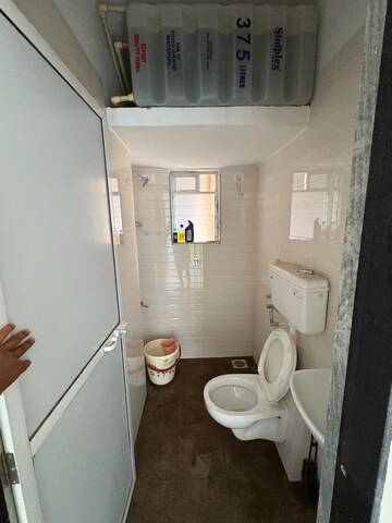 Bathroom in 1 BHK Apartment at Radheya Sai Enclave, Naigaon East – for Rent