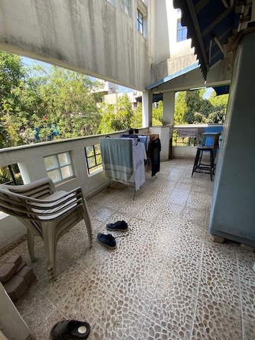 Terrace in 3 BHK Apartment at Rahul Towers, Kothrud – for Rent