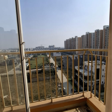 Balcony in 2 BHK Apartment at Wave Dream Homes, Ram Nagar – for Rent