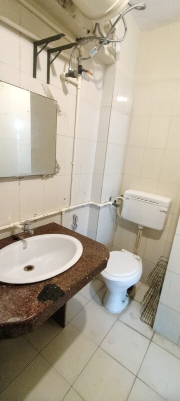 Bathroom in  Office Space at Millennium Business Park, T.T.C. Industrial Area – for Rent