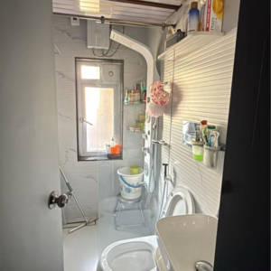 Bathroom in 3 BHK Apartment at China Link Apartment, Ekta Nagar – for Sale