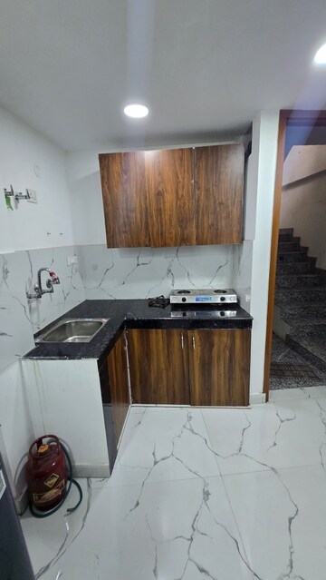 Kitchen in 1 BHK Builder Floor at Saket – for Rent