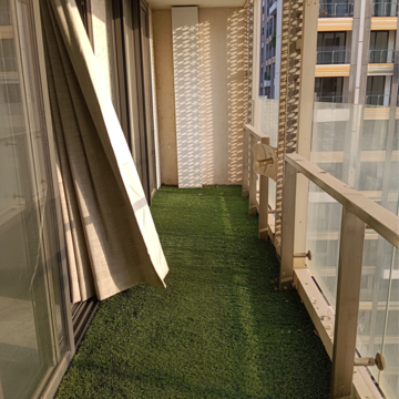 Balcony in 3 BHK Apartment at Lodha Dioro, Wadala Truck Terminal – for Rent