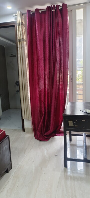 Living Room in 3 BHK Builder Floor at Freedom Fighters Enclave – for Rent