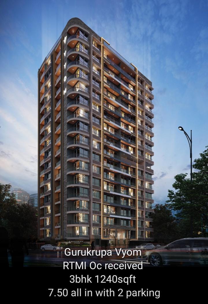 3 BHK Apartment For Sale in Gurukrupa Vyom