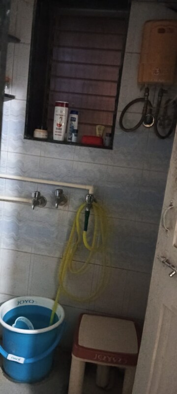 Bathroom in 1 RK Apartment at Panchamrut CHS, Lower Parel – for Rent