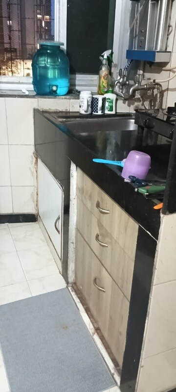 Kitchen in 1 RK Apartment at Panchamrut CHS, Lower Parel – for Rent