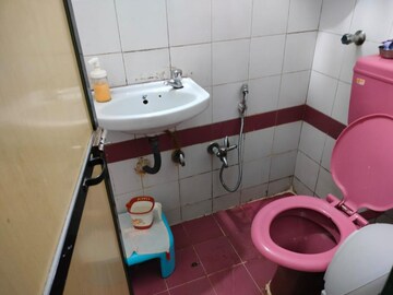 Bathroom in 2 BHK Apartment at Kanchan Junga Tower, Kopar Khairane – for Sale