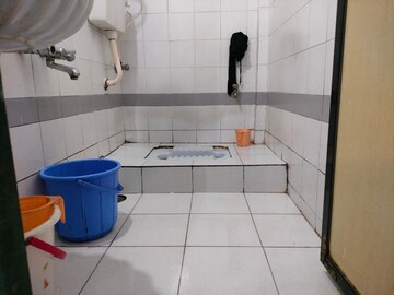 Bathroom in 2 BHK Apartment at Kanchan Junga Tower, Kopar Khairane – for Sale