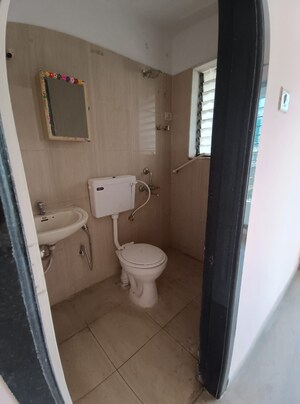 Bathroom in 2 BHK Apartment at Progressive Group Ambar, Kopar Khairane – for Sale