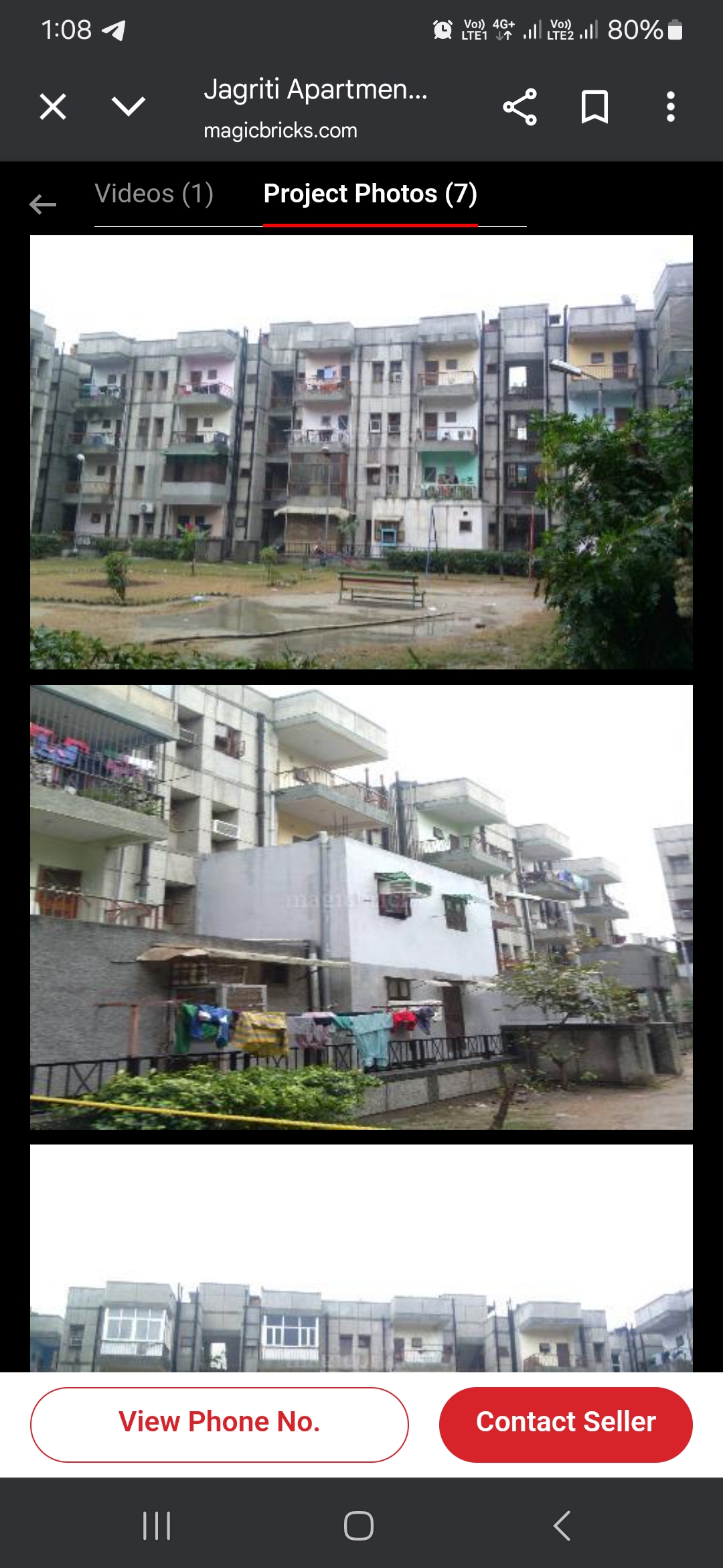 1 BHK Apartment For Sale in Jagriti Apartments