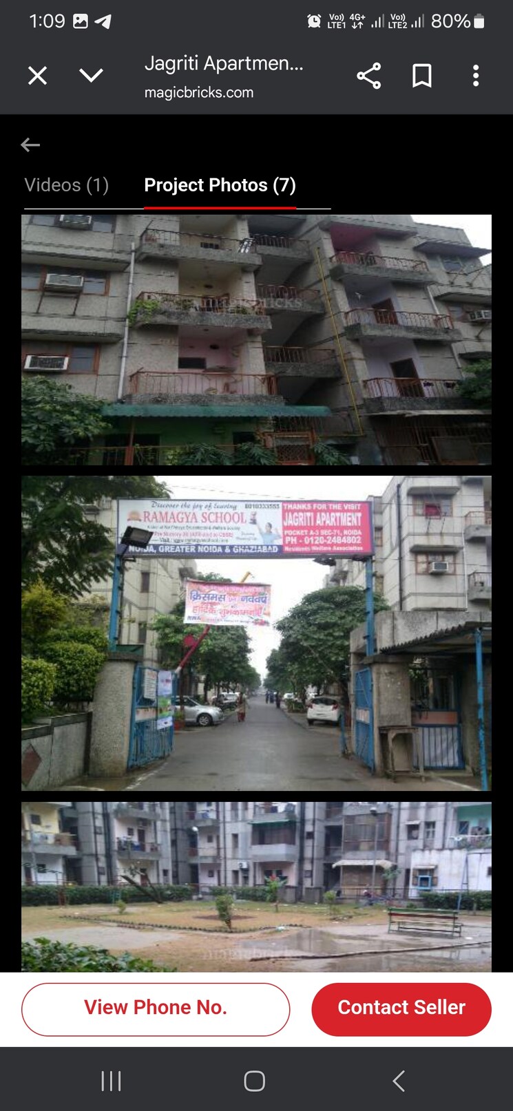 Exterior View, jagriti-apartments 1 Bedroom 600 Sq.Ft. Apartment In Sector 71 Noida 8980238