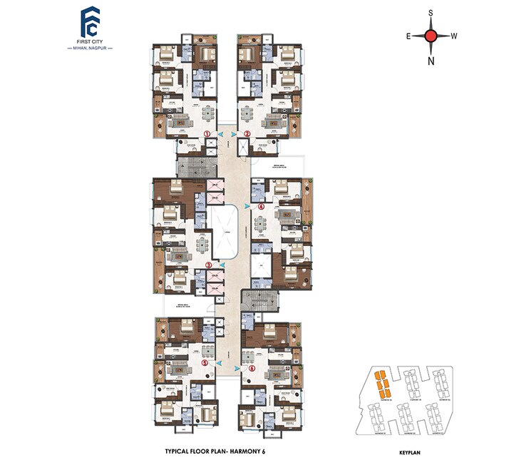 Master Plan, mihan 2 Bedroom 1322 Sq.Ft. Apartment In Mihan Nagpur 8980249