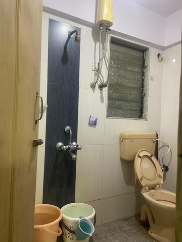 Bathroom in 2 BHK Apartment at Ramchandra Nivas, Kopar Khairane – for Rent