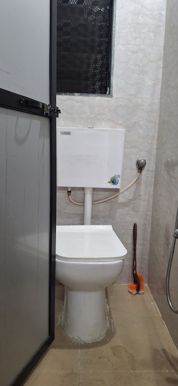 Bathroom in 1 BHK Apartment at Prabhu Dham Apartment, Ghansoli – for Rent