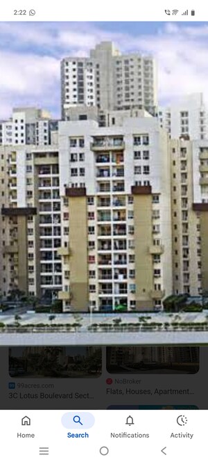 2 BHK Apartment For Sale in 3C Lotus Boulevard, Sector 100