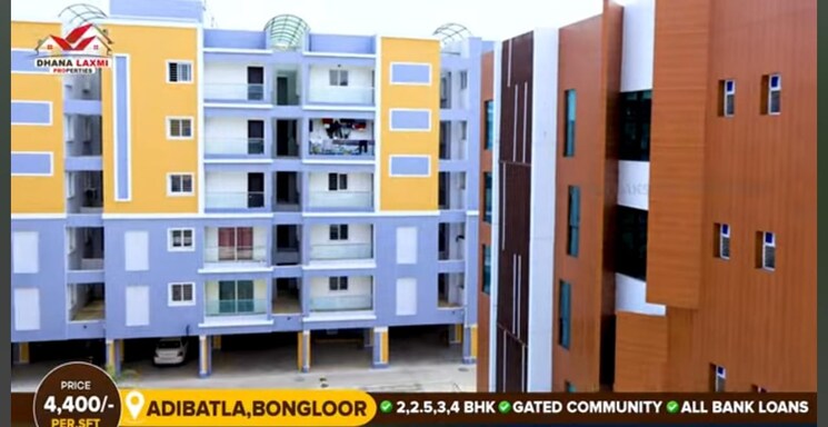 Exterior View, maram-garlapati-homes 3 Bedroom 1500 Sq.Ft. Apartment In Adibatla Hyderabad 8980621