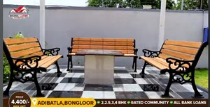 Staircase in 2 BHK Apartment at Maram Garlapati Homes, Adibatla – for Sale