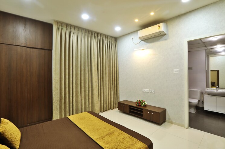 Bedroom, kumar-palmsprings 3 Bedroom 1163 Sq.Ft. Apartment In Undri Pune 8980628