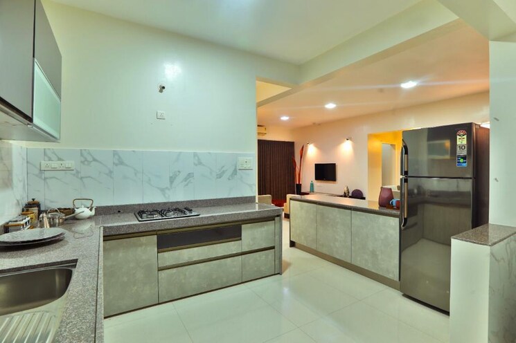 Kitchen, kumar-princetown-royal 3 Bedroom 1243 Sq.Ft. Apartment In Undri Pune 8980728