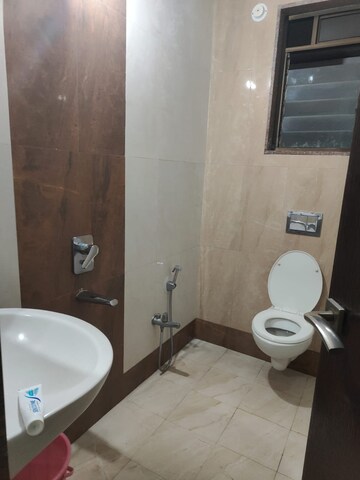 Bathroom in 3 BHK Apartment at P S Queens Bliss, Seawoods – for Rent