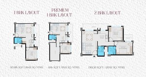 Floor Plan in 2 BHK Apartment at Madgaon – for Sale