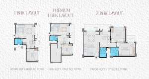 Floor Plan in 1 BHK Apartment at Madgaon – for Sale