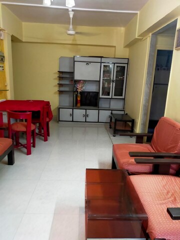 Living Room in 1 BHK Apartment at Juhu – for Rent