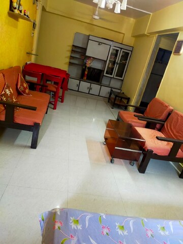 Living Room in 1 BHK Apartment at Juhu – for Rent