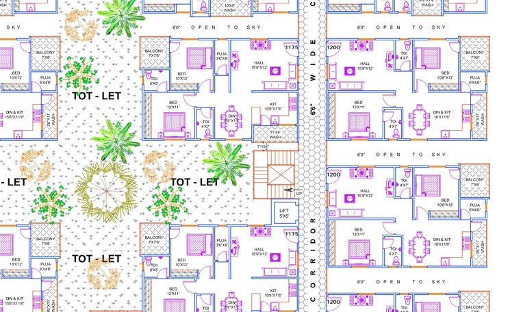 Master Plan, gajularamaram 3 Bedroom 1550 Sq.Ft. Apartment In Gajularamaram Hyderabad 8981588