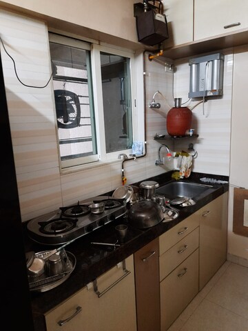 Kitchen in 2 BHK Apartment at Gurukrupa Marina Enclave, Malad West – for Rent