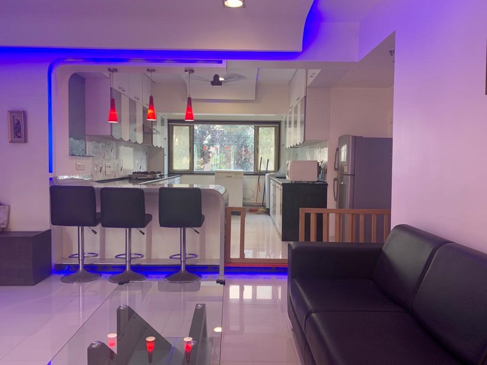 Kitchen in 3 BHK Apartment at Bandra West – for Rent
