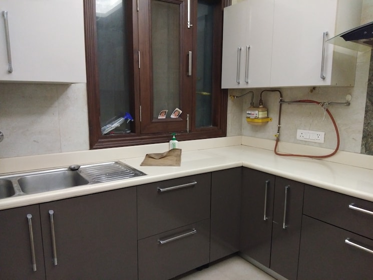 Kitchen, shivalik colony 3 Bedroom 1800 Sq.Ft. Builder Floor In Shivalik Colony Delhi 8981779