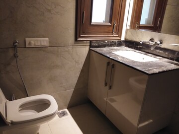 Bathroom in 3 BHK Builder Floor at Shivalik Colony – for Rent