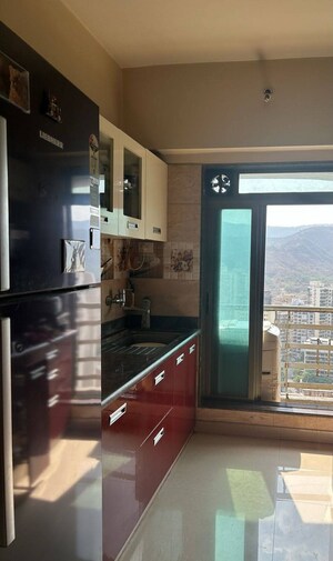 Kitchen in 2 BHK Apartment at Good Will Paradise, Kharghar – for Sale