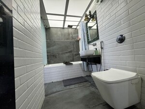 Bathroom in 4 BHK Apartment at Serenity Heights, Malad West – for Sale