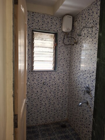 Bathroom in 1 BHK Apartment at Megh Malhar Co-op Housing Society, Ghansoli – for Rent