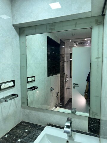 Bathroom in 3 BHK Apartment at Akshay Girikunj, Andheri West – for Rent