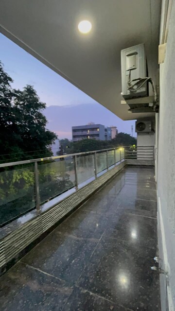 Balcony in 3 BHK Builder Floor at Ansal Boom Plaza, Sushant Lok Iii – for Rent