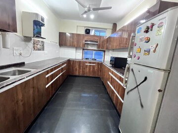 Kitchen in 2 BHK Builder Floor at Ansal Sushant Lok I, Sector 43 – for Rent